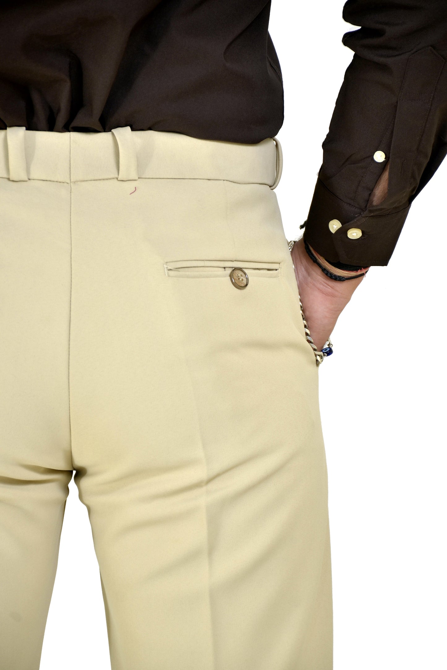 Ivory Beige Trousers