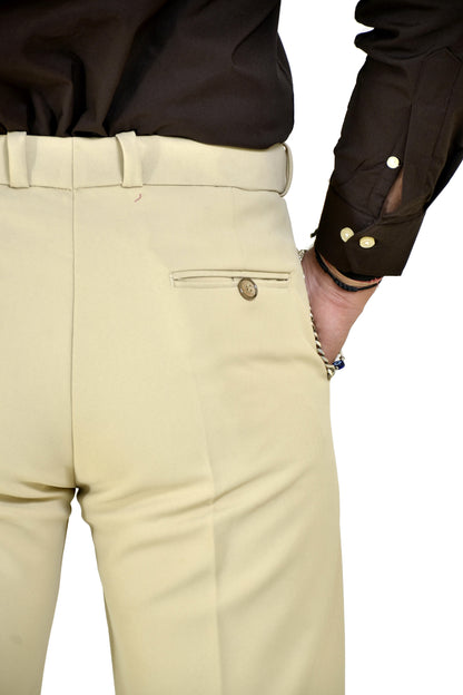 Ivory Beige Trousers