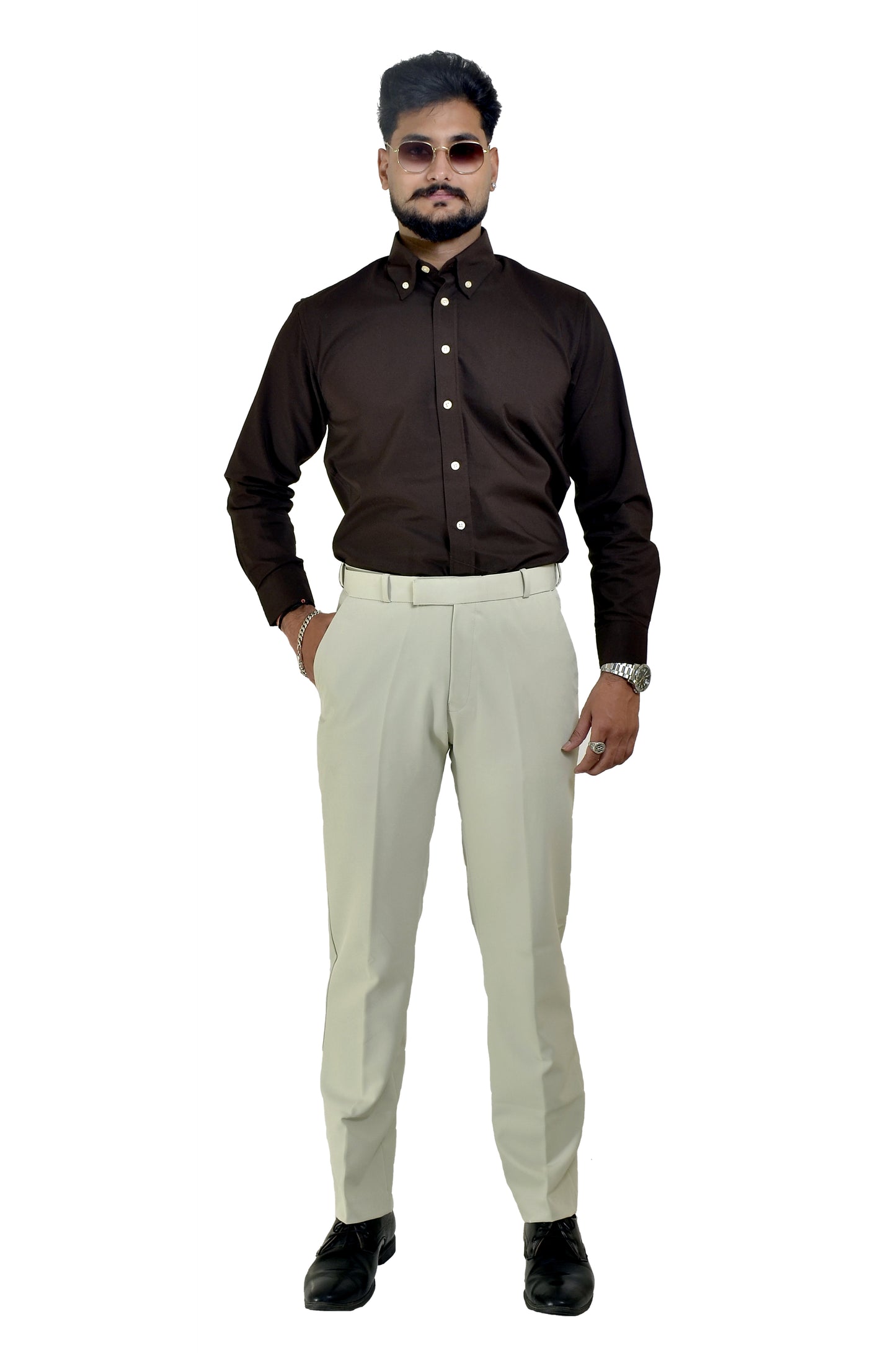 Sage Cream Trousers