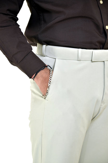 Sage Cream Trousers