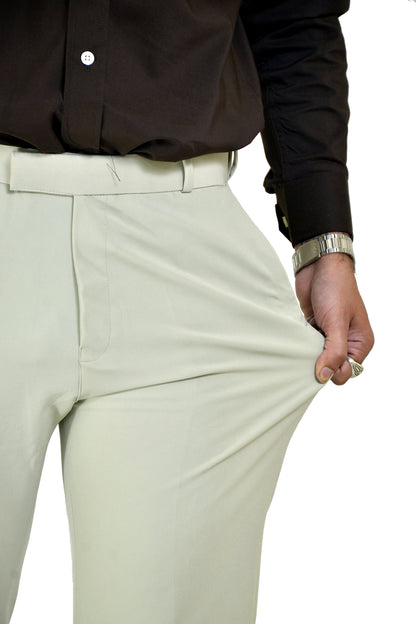 Sage Cream Trousers