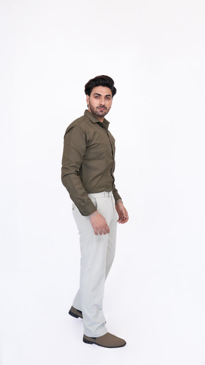 Sage Cream Trousers