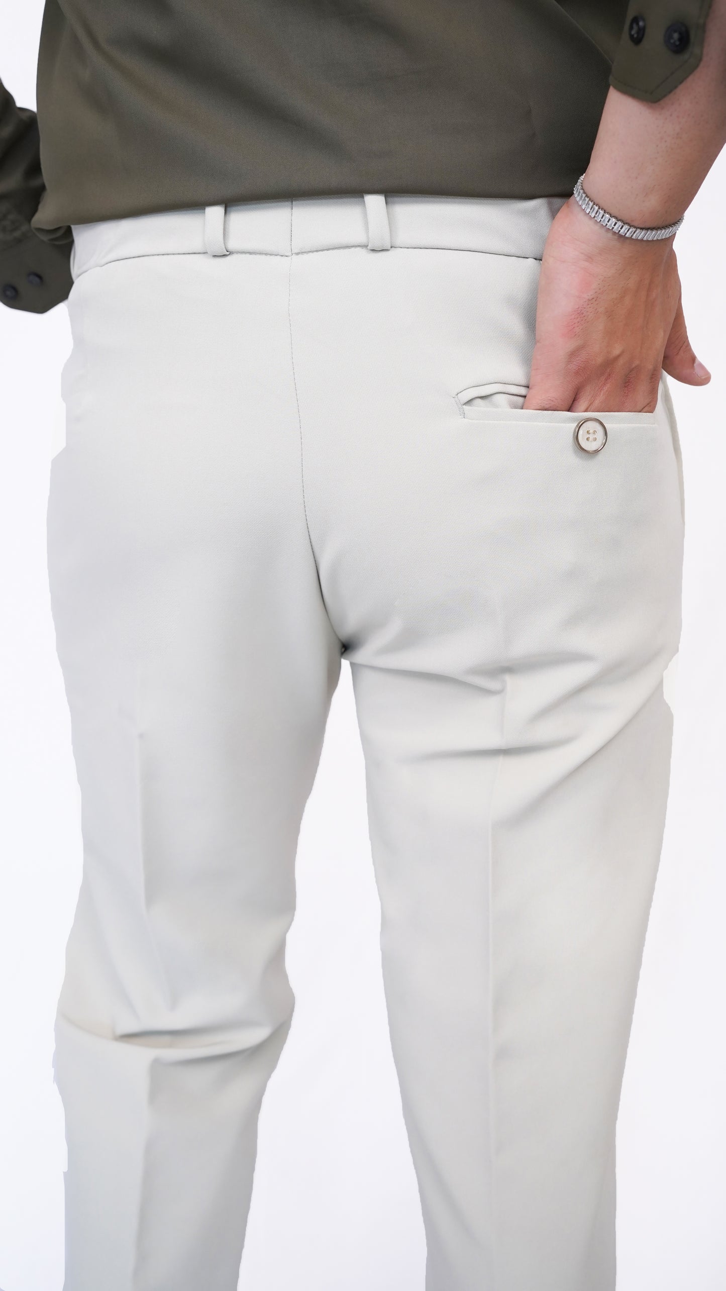 Sage Cream Trousers