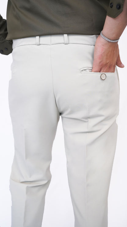 Sage Cream Trousers