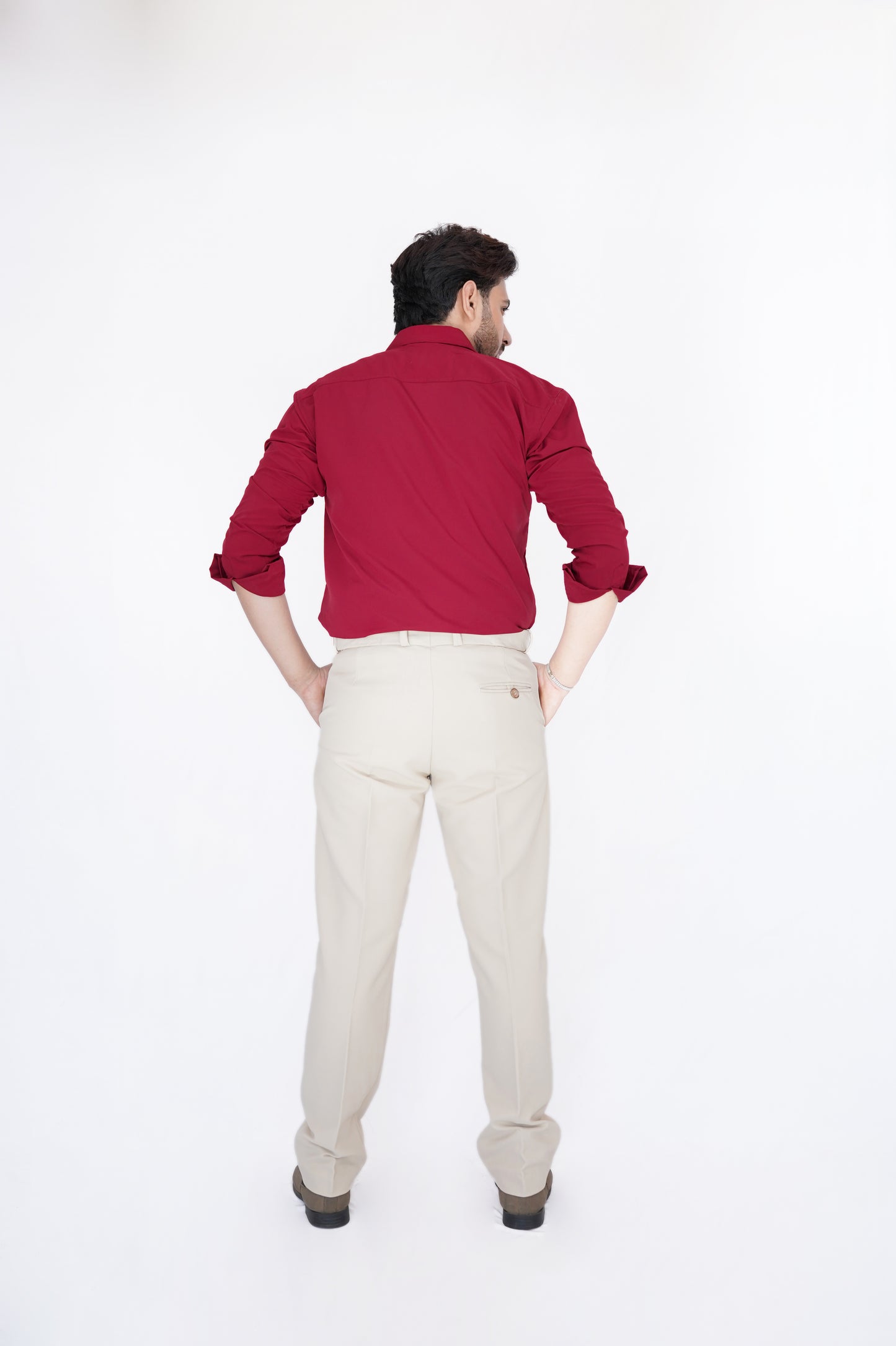 Ivory Beige Trousers