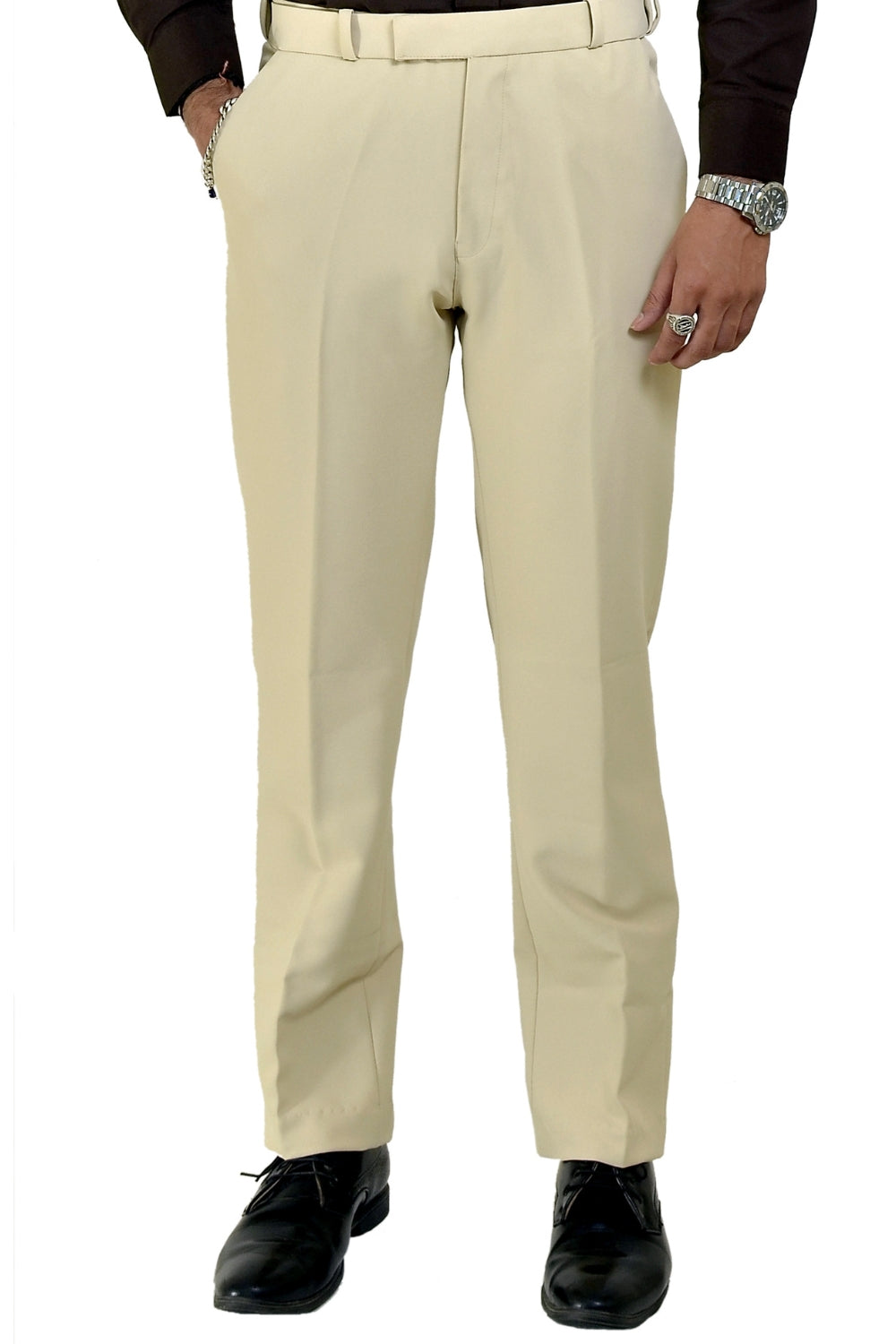 Ivory Beige Trousers