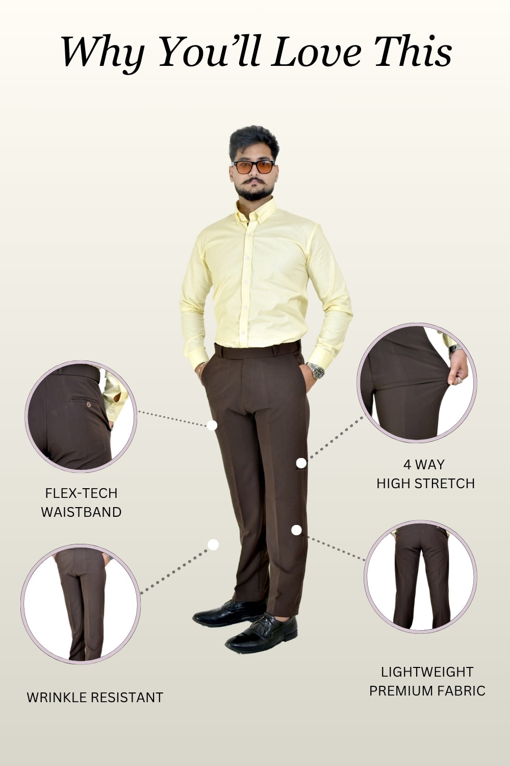 Mocha Brown Trousers