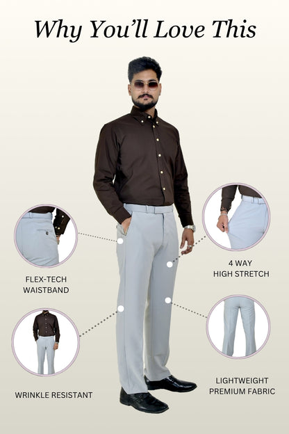 Pearl Grey Trousers